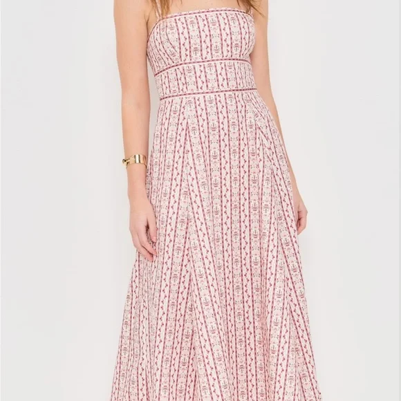 Hill House Home The Margot Dress in Pink Emma Stripe - Picture 1 of 9